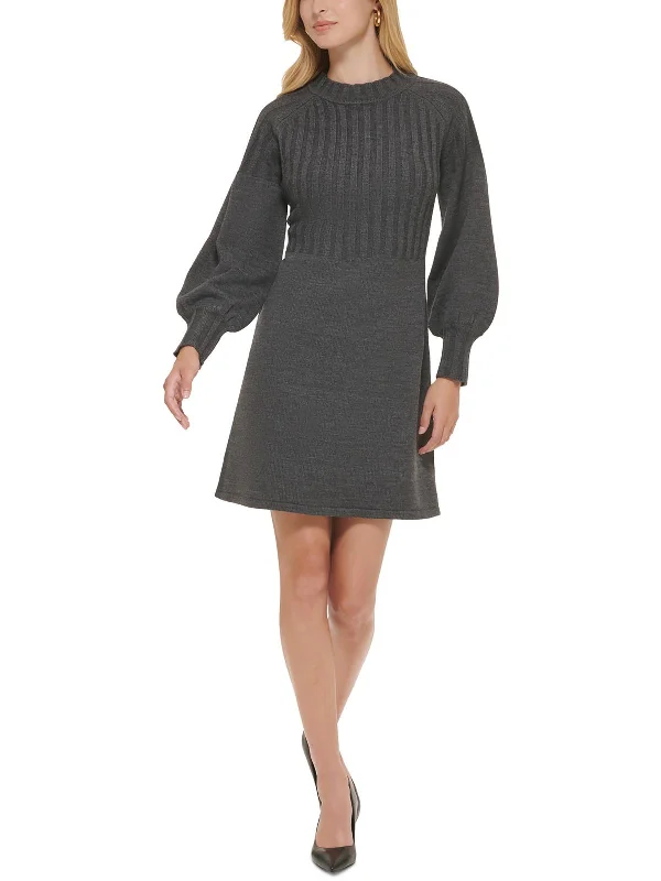 Special Occasion Wear Womens Knit Midi Sweaterdress