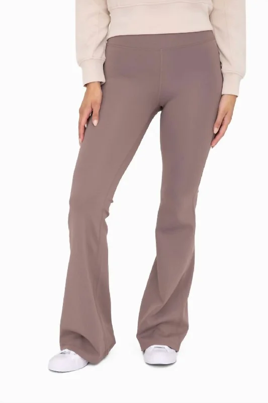 Trend Setting Threads All I Need Flare Pants In Deep Taupe