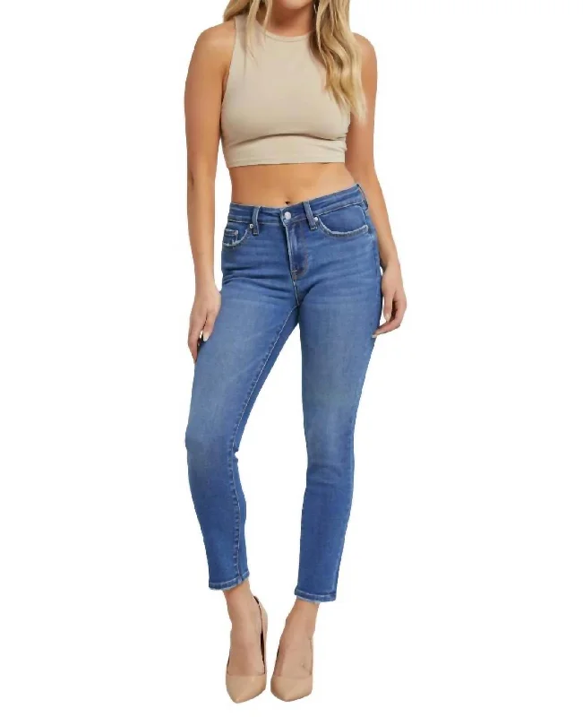 Early Access To Art Deco Styles Sale Mid-Rise Cigarette Ankle Jeans In Citrine