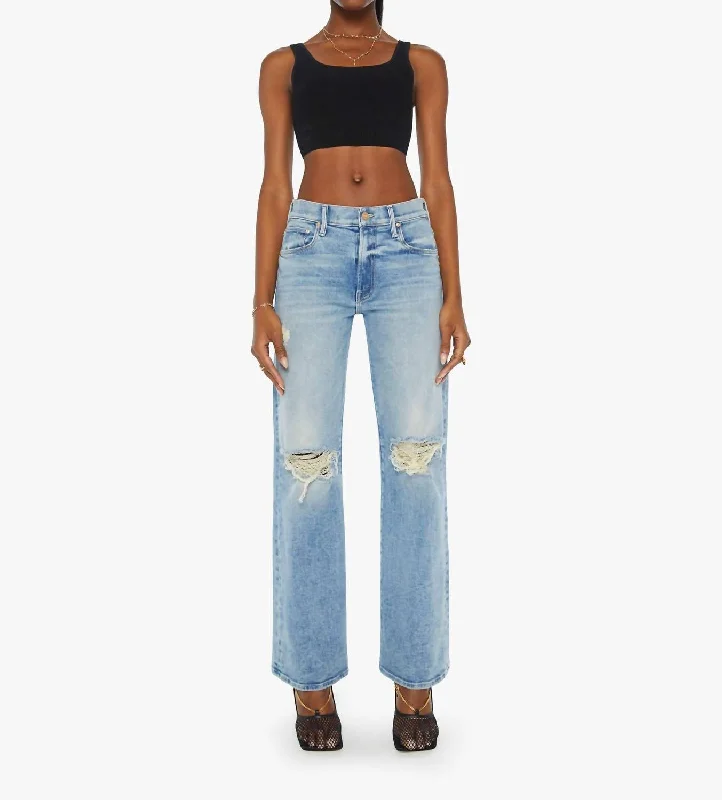 Luxury Style Mid Rise Maven Sneak Jean In Peak-A-Boo