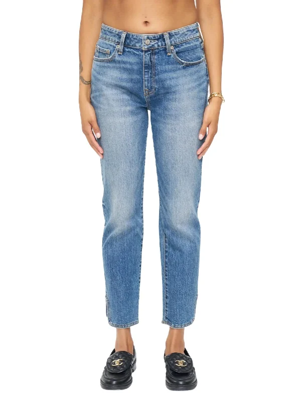 New In This Season Monroe High Rise Cigarette Crop Jean In Mercer