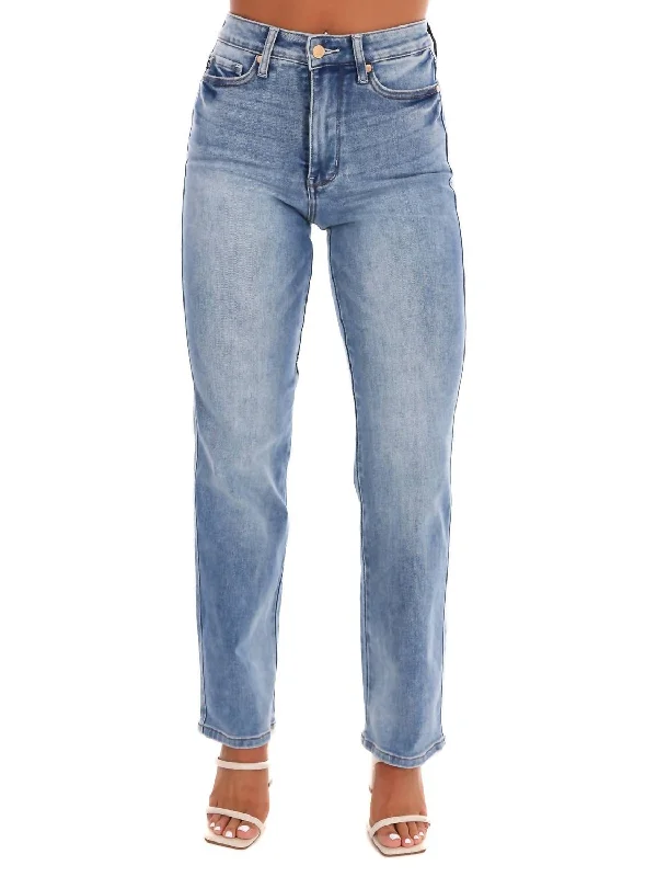 Elegant Attire For The Modern Lady One I Loved Tummy Control Straight Jeans In Medium Wash