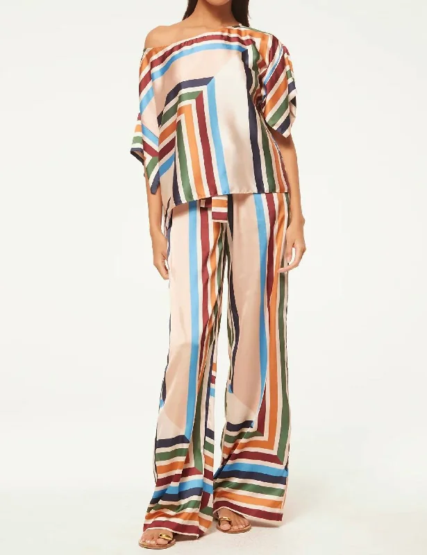 The Good Stuff Reshma Pants In San Miguel Stripe