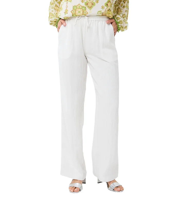 Cool Prices Straight Leg Trousers In Off White