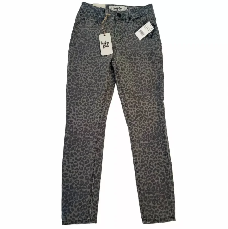 Redefining Women's Style Women's Animal Print Jeans In Green Animal Print