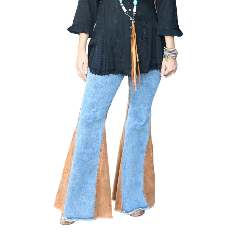 Beat The Heat In Tropical Styles Women's Break It Down Jeans In Camel