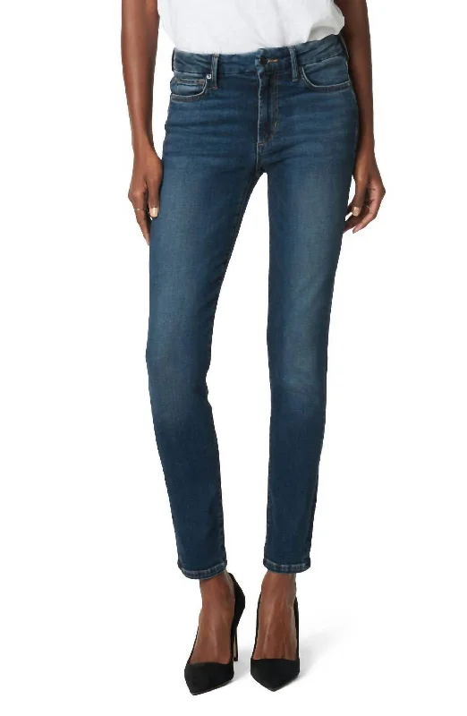 Contemporary Elegance Women's Flawless High Rise Ankle Skinny Jean In Blue