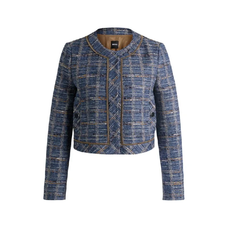 Fashion Forward Outfits Regular-fit jacket in check tweed