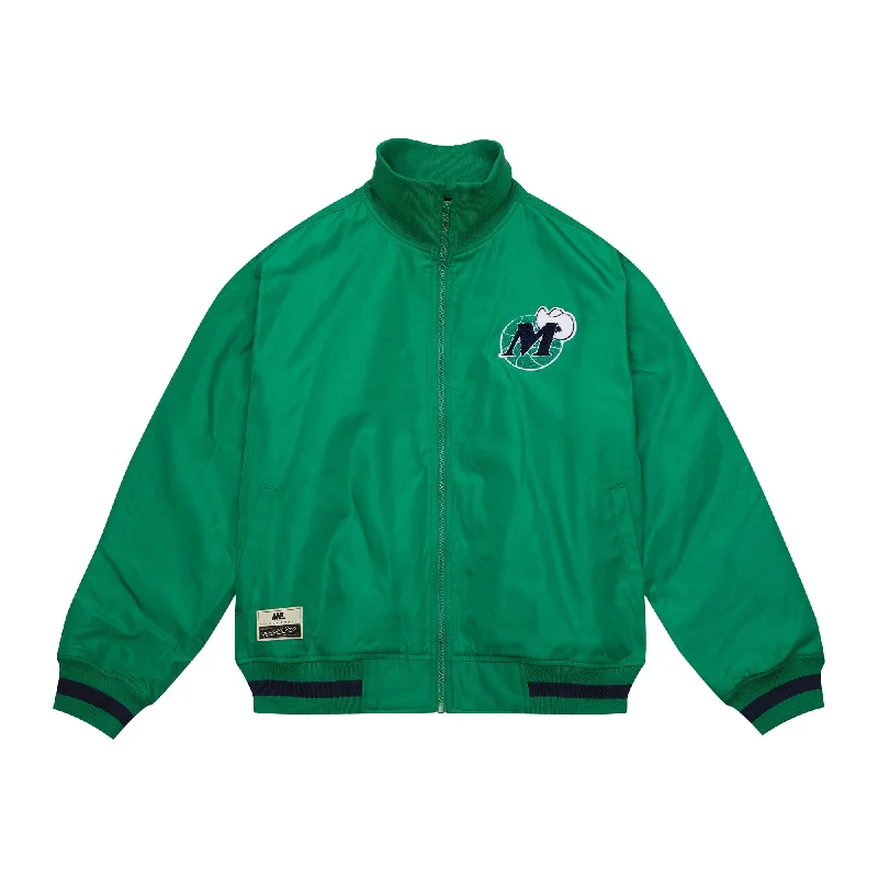 First Order Discount DALLAS MAVERICKS MITCHELL & NESS MELODY WOMEN'S GREEN SATIN JACKET